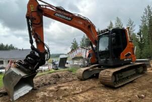 Doosan DX 140 LCR-7 + Trimble 3D