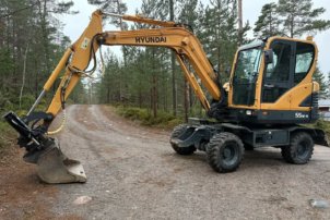 Hyundai Robex 55e-9 Vaihto 4wd maasturiin