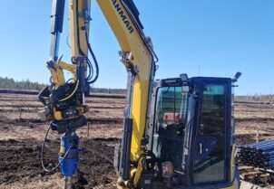 Yanmar Vio57-6A Rautatela